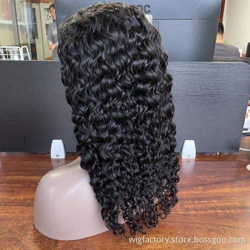 wholesale water wave wig human hair,cuticle aligned women hair wig human,cheap Brazilian lace closure human hair wig